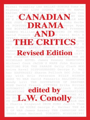 cover image of Canadian Drama and the Critics